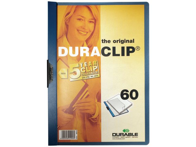 Duraclip® Klemmap A4, 1-60 vel, Donkerblauw