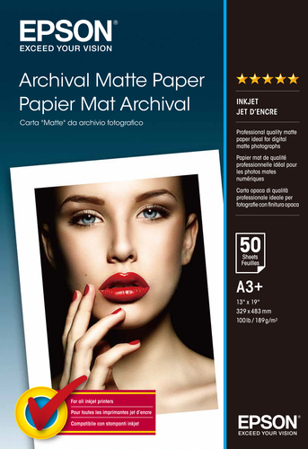 Archival Matte Papier, A3+, 189 g/m²