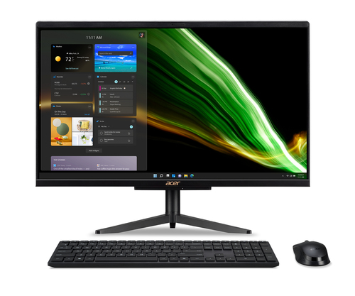 Aspire C24-1600 IN45 - 23.8 FHD - Celeron N4505 - 8GB DDR4 - 512GB PCIe NVMe SSD - UHD Graphics - Wireless-E keyboard US Int. & Mouse- W11H