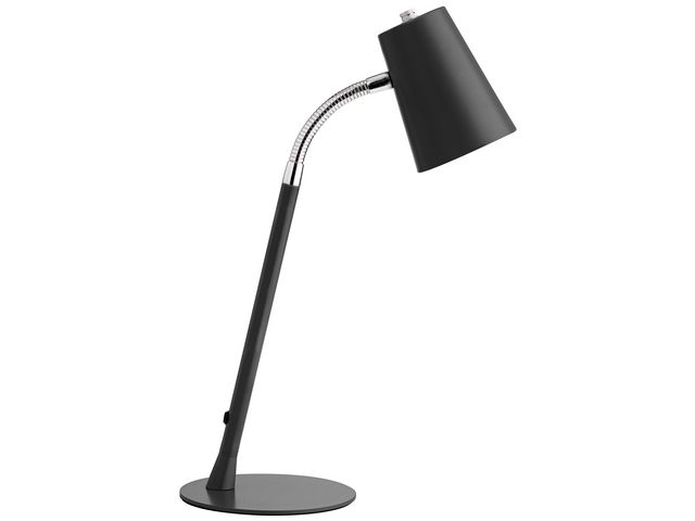 Flexio 2.0 LED Bureaulamp, Verstelbaar, 43,5 x diameter 15 cm, Metaal, Zwart