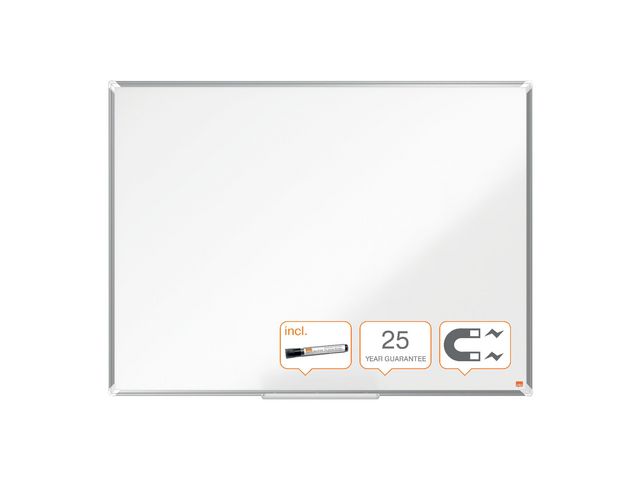Premium Plus Magnetisch Whiteboard, Emaille, 1200 x 900 mm, Wit
