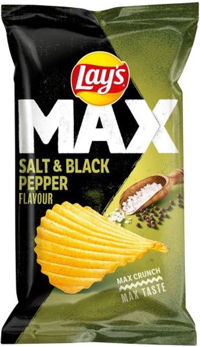 Salt & Black Pepper Chips 185 gram