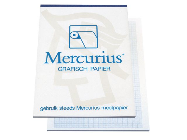 Mercurius A4 Millimeterpapier, 80 g/m², Blauw