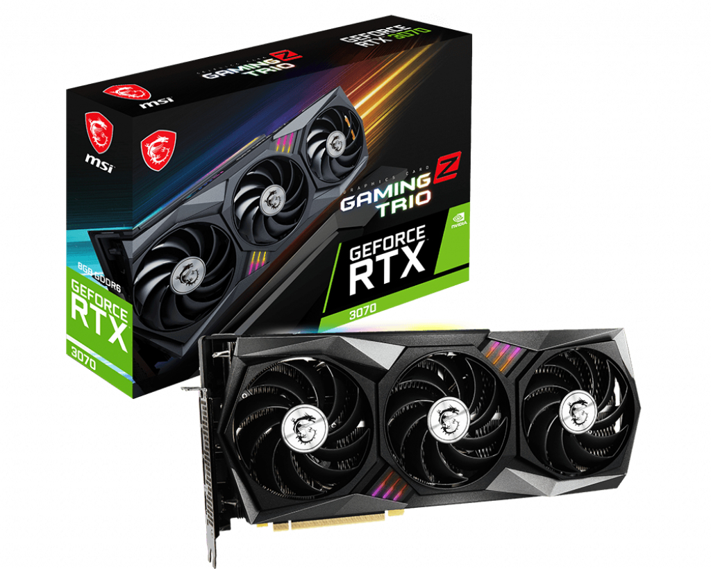  GeForce RTX 3070 GAMING Z TRIO 8G LHR 8GB GDDR6 1xHDMI 2.1 3xDP 1.4