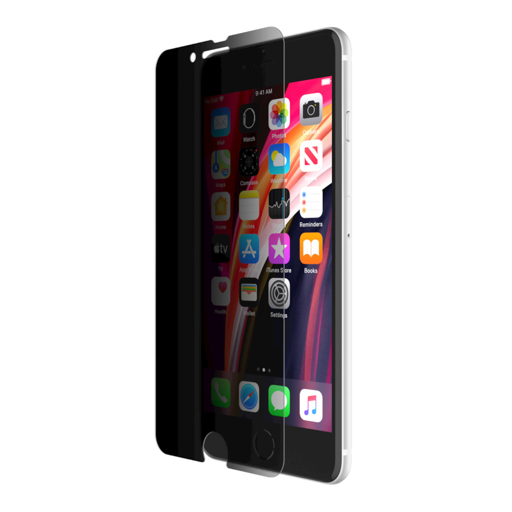  ScreenForce Invisiglass Ultra Privacy Screen Protection for iPhone SE 2nd + 3rd Gen/8/7/6s/6