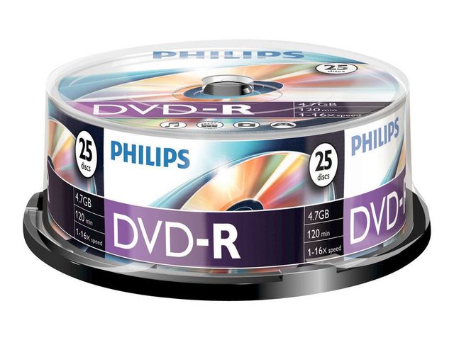 DM4S6B25F DVD-R, 4.7 GB, Spindle