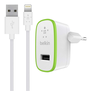 BELKIN Charger USB-A12W CBL 1M A-LTG White