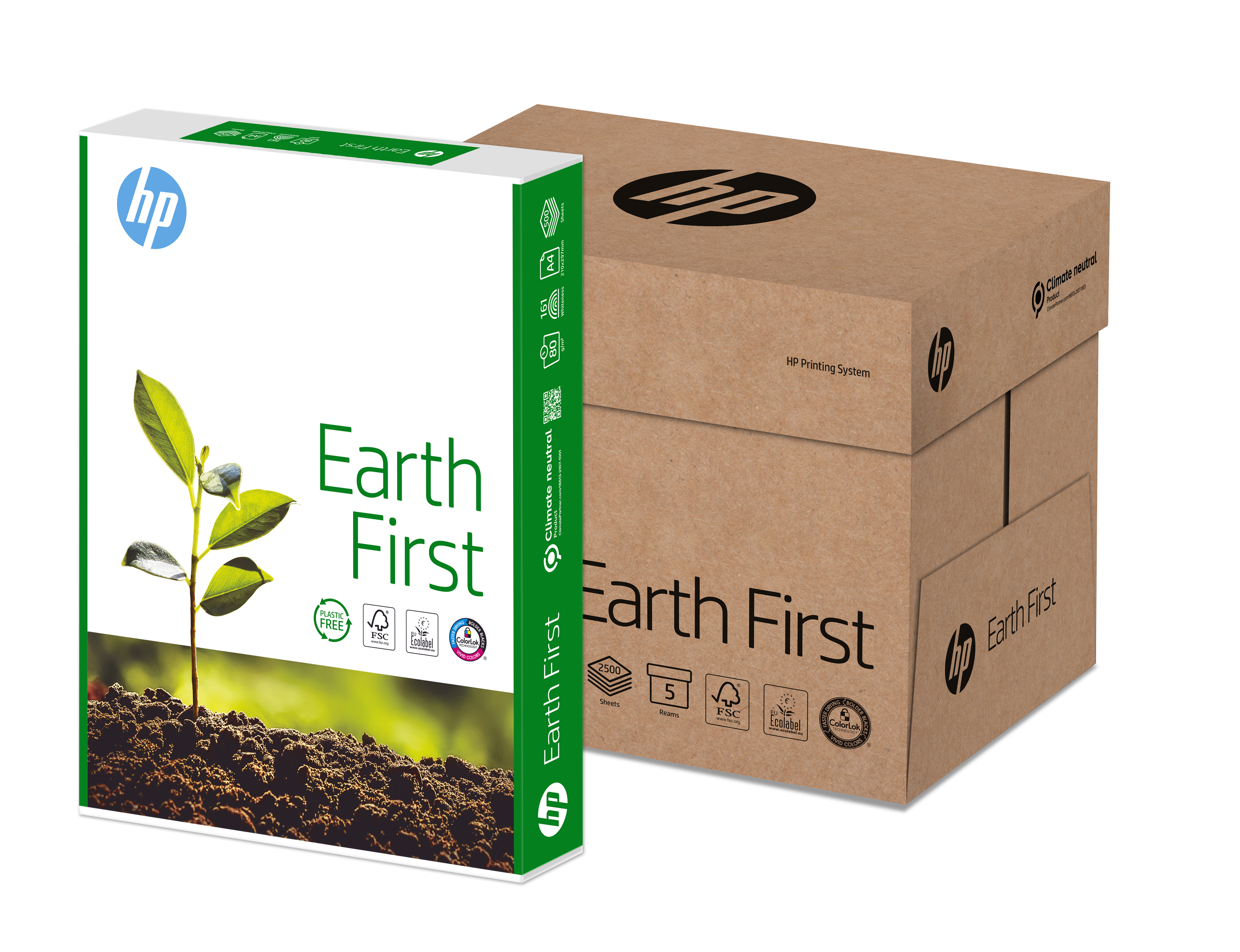 Earth First, A4, 80 g/m², Wit