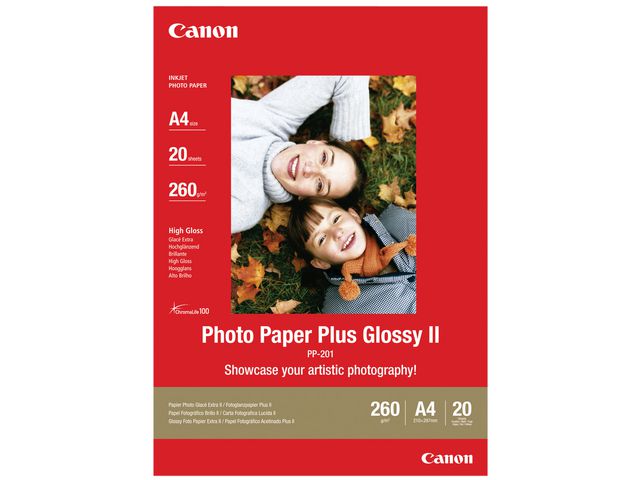 Plus Glossy II Fotopapier voor Inkjet A4 245 g/m² Wit Glanzend 20 vel