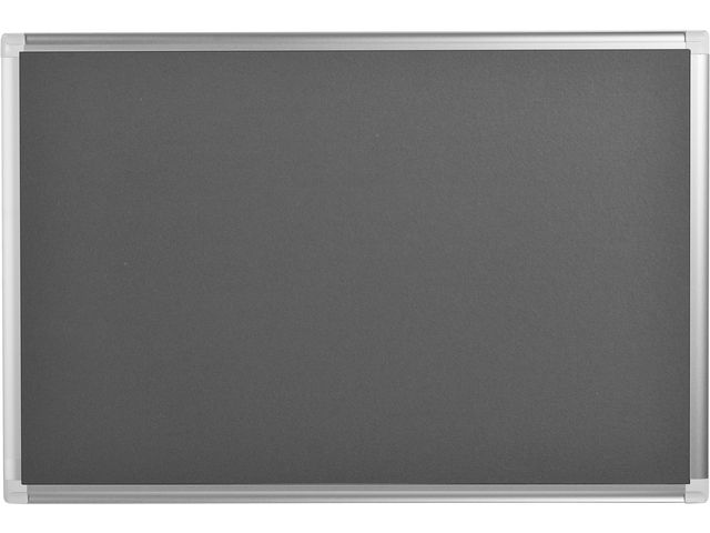 New Generation Prikbord, Vilt, Aluminium Frame, 900 x 600 mm, Grijs