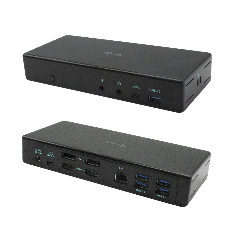  USB-C Quattro Display Docking Station 2x DP 2x HDMI 1xGLAN 5x USB 3.0 1x USB-C-Data 1x Audio 1x Mic 85W PD KL
