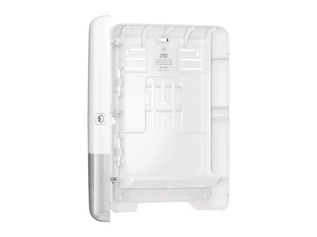Xpress® Elevation Multifold H2 Handdoekdispenser, Plastic, Wit