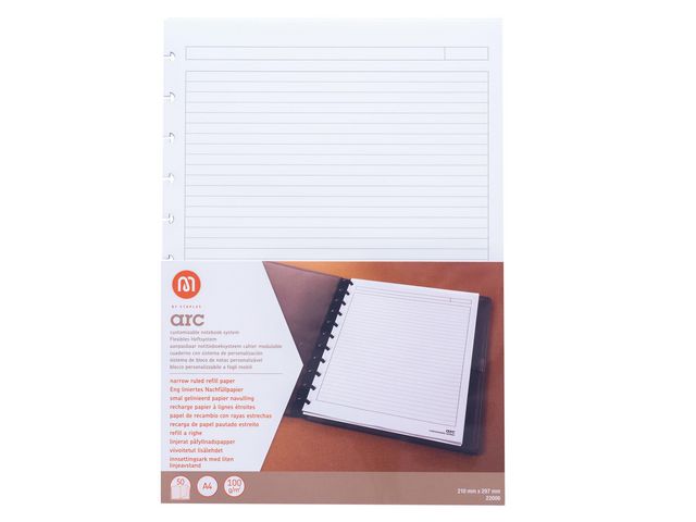 ARC-papier Navulverpakking A4 100 g/m² Gelinieerd Wit