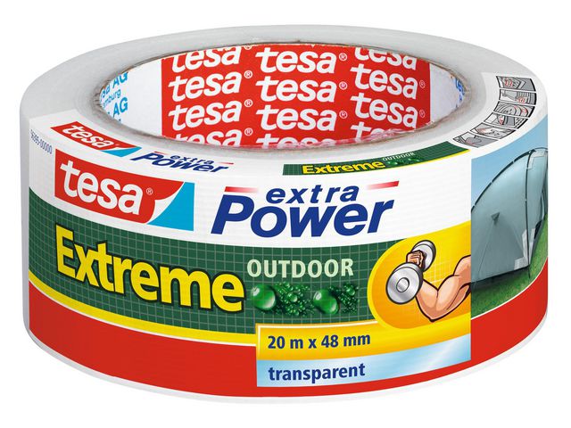 Extra Power Extreme Outdoor Duct Tape, 48 mm x 20 m, Transparant