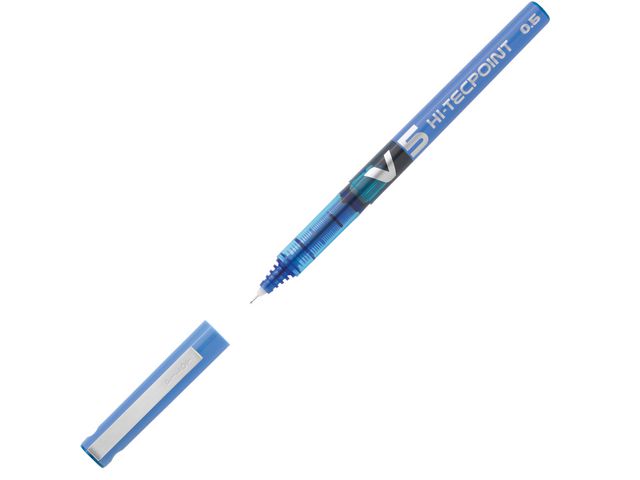 Rolschrijver Hi-Tecpoint V5 0,3 mm, blauw