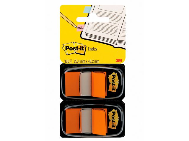 Index Standaard Duopack 25,4 x 43,2 mm, oranje