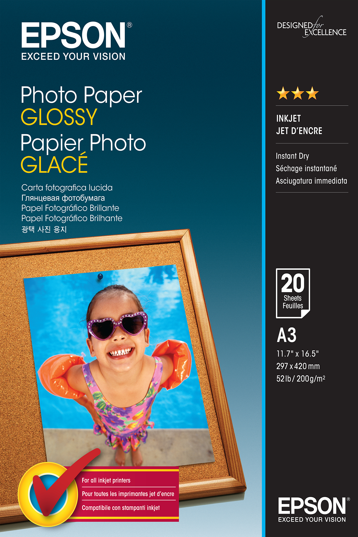 Photo Paper Glossy Fotopapier A3 200 g/m²