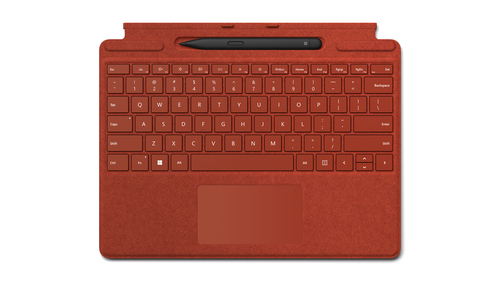 MS Surface Pro8/9 TypeCover + Pen Bundle Poppy Red QWERTY