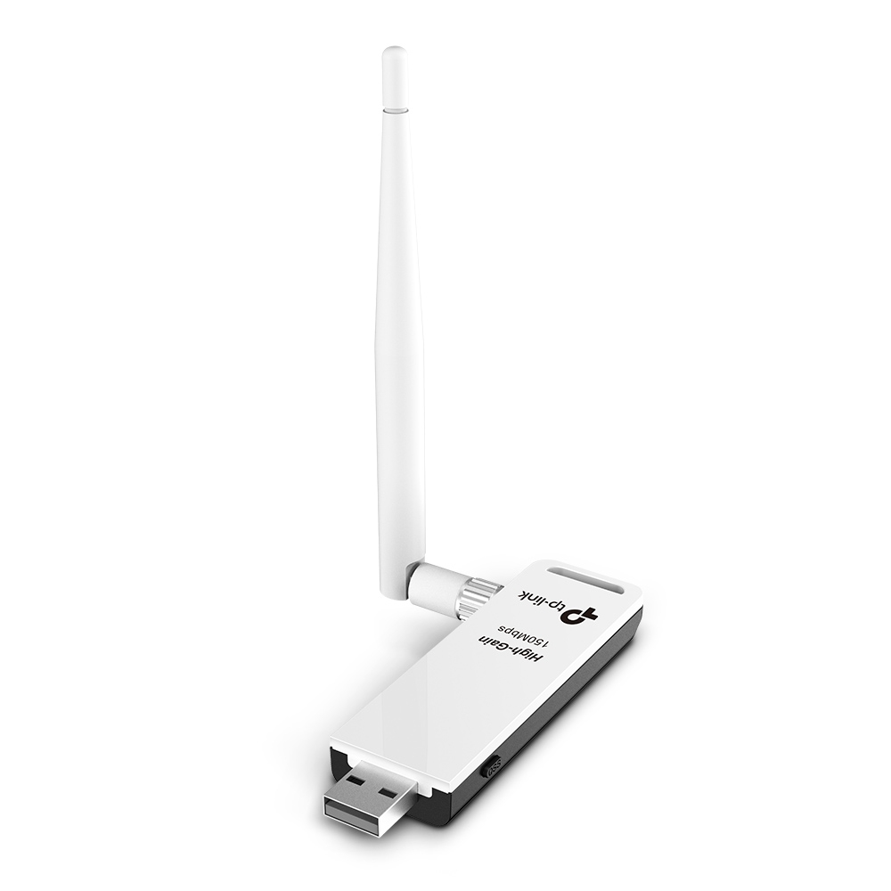 TL-WN722N 150Mbps High Gain Wireless N USB Adapter Atheros 1T1R  2.4GHz 802.11n/g/b 1 detachable antenna Support Windows XP/Vista/7/8/MAC