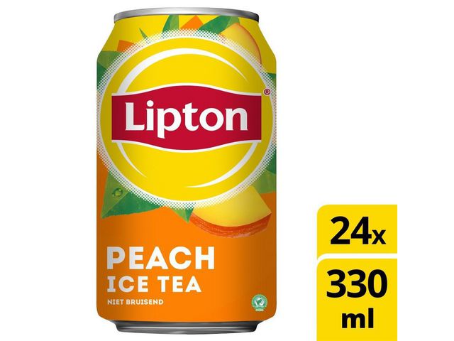 Peach Ice Tea Frisdrank 0,33 L Koolzuurvrij Blik stg.
