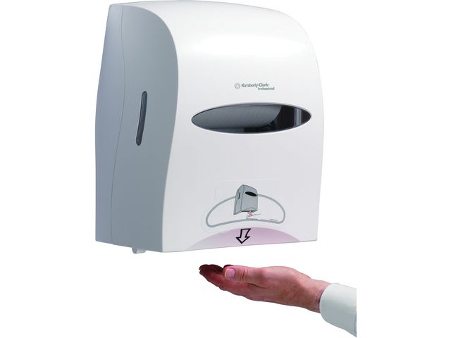 Elektronisch No Touch Handdoekroldispenser, Wit
