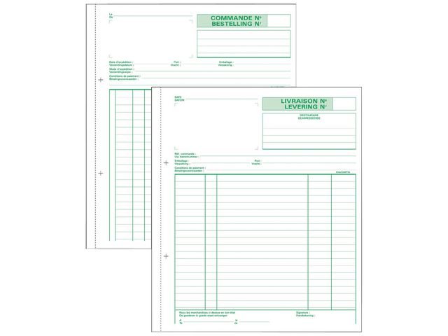 Orderbook NRC Doorschrijfpapier Dupli, Gelinieerd, 13,5 x 10,5 cm