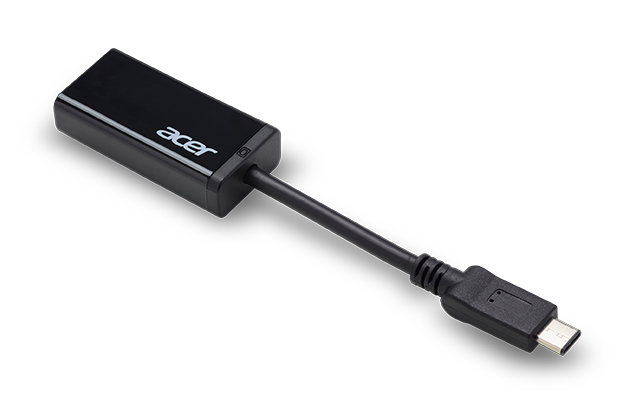 HP.DSCAB.007 tussenstuk voor kabels USB Type-C HDMI Zwart