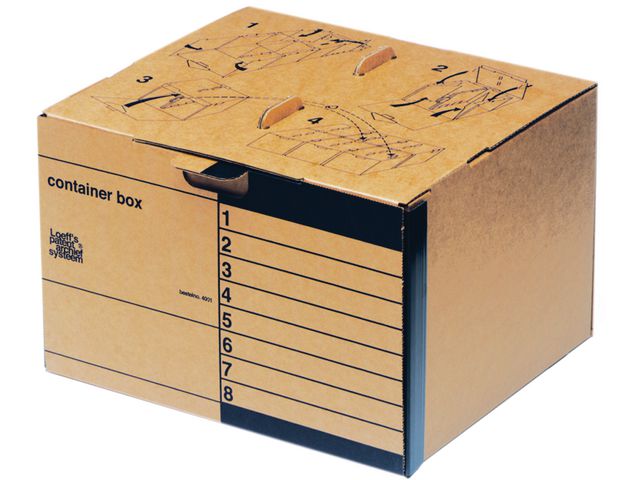 Archiefcontainer, Karton, 370 x 275 x 410 mm, Karton