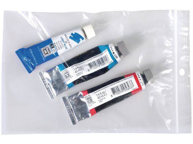 Gripsluitingzakjes polyethyleen hersluitbaar transparant 160 x 220 mm verpakking van 100