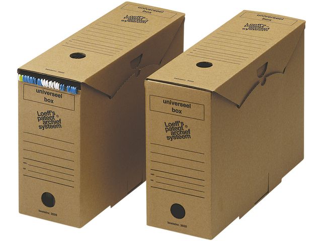 Universeel Box Archiefdoos, Karton, 250 x 120 x 340 mm, Bruin