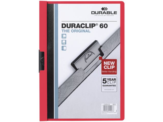 Duraclip® Klemmap A4, 1-60 vel, Zwart