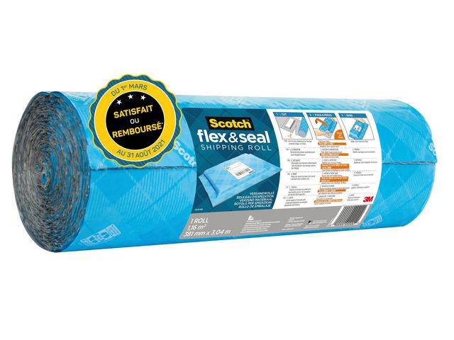Flex & Seal Verpakkingsrol, 38 cm x 3 m, Blauw
