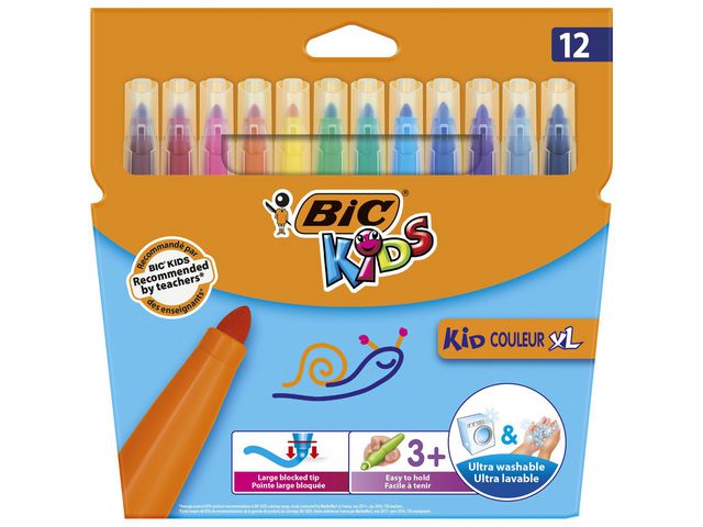 Viltstift Bic Kids couleur XL assorti