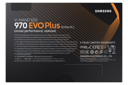 970 EVO Plus M.2 250 GB PCI Express 3.0 V-NAND MLC NVMe