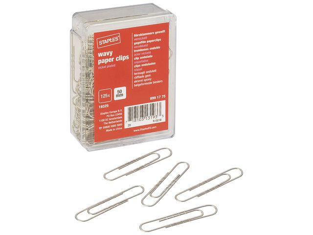 Paperclips zilver 50mm