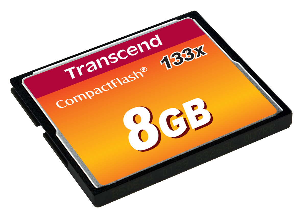 TRANSCEND Flash Compact Flash  133x    8GB (MLC)