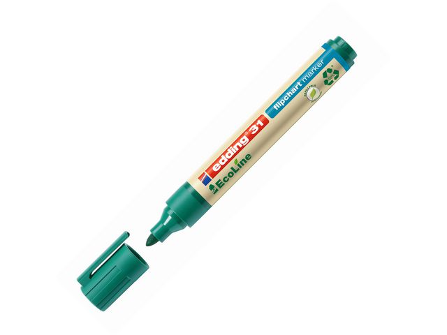 31 EcoLine Flipchart Marker Ronde Punt 1,5 - 3 mm Groen