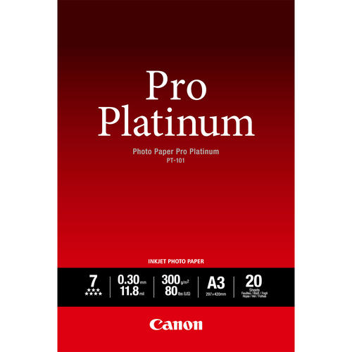 PT-101 Photo Paper Pro Platinum A3 300 g/m²