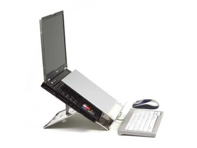 Ergo-Q220 mobiele laptophouder Aluminium