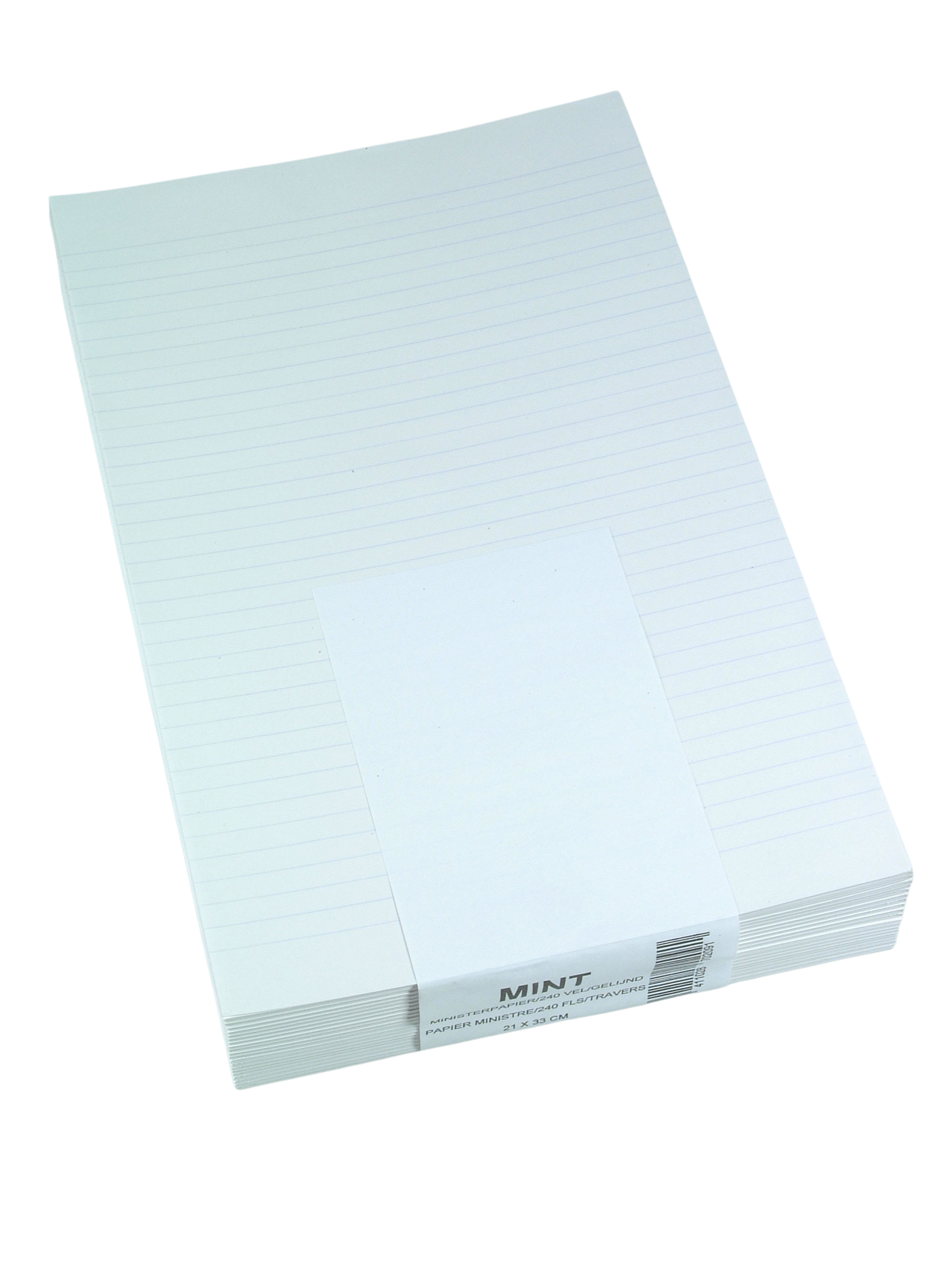 Folio Papier 80 g/m² Gelinieerd Wit