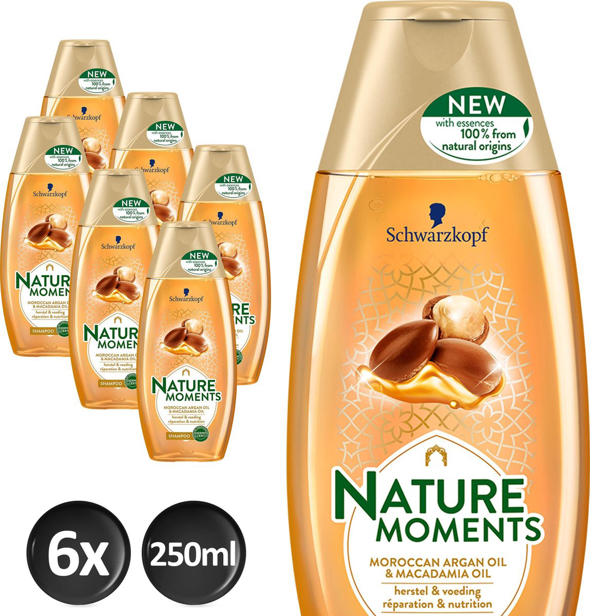 Nature Moments Shampoo Argan Oil & Macadamia Oil 250 ml